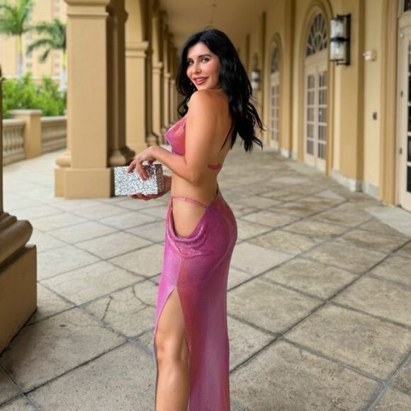 Lovers and Friends x Bridget Womens Cleo Top in Emberglow Multi Medium New Crop - Picture 10 of 13